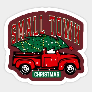 Small Town Christmas Sticker